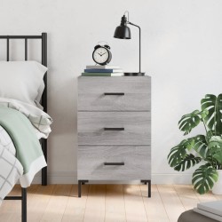 vidaXL Nachttisch Grau Sonoma 40x40x66 cm Holzwerkstoff