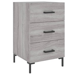 vidaXL Nachttisch Grau Sonoma 40x40x66 cm Holzwerkstoff
