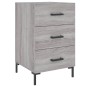 vidaXL Nachttisch Grau Sonoma 40x40x66 cm Holzwerkstoff