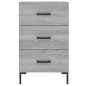 vidaXL Nachttisch Grau Sonoma 40x40x66 cm Holzwerkstoff