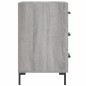 vidaXL Nachttisch Grau Sonoma 40x40x66 cm Holzwerkstoff