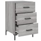 vidaXL Nachttisch Grau Sonoma 40x40x66 cm Holzwerkstoff