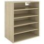vidaXL Schuhschrank Sonoma-Eiche 60x35x70 cm Holzwerkstoff vidaXL Schuhschrank Sonoma-Eiche 60x35x70 cm Holzwerkstoff