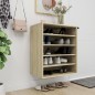 vidaXL Schuhschrank Sonoma-Eiche 60x35x70 cm Holzwerkstoff vidaXL Schuhschrank Sonoma-Eiche 60x35x70 cm Holzwerkstoff