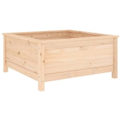 vidaXL Pflanzkübel 82,5x82,5x39 cm Massivholz Kiefer