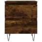 vidaXL Nachttische 2 Stk. Räuchereiche 40x35x50 cm Holzwerkstoff vidaXL Nachttische 2 Stk. Räuchereiche 40x35x50 cm Holzwerkstoff