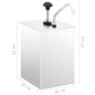 vidaXL Saucenspender Edelstahl 3,5 L vidaXL Saucenspender Edelstahl 3,5 L