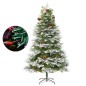 vidaXL Weihnachtsbaum mit LEDs & Kiefernzapfen Grün 225 cm PVC & PE vidaXL Weihnachtsbaum mit LEDs & Kiefernzapfen Grün 225 cm PVC & PE