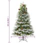 vidaXL Weihnachtsbaum mit LEDs & Kiefernzapfen Grün 225 cm PVC & PE vidaXL Weihnachtsbaum mit LEDs & Kiefernzapfen Grün 225 cm PVC & PE