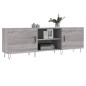 vidaXL TV-Schrank Grau Sonoma 150x30x50 cm Holzwerkstoff vidaXL TV-Schrank Grau Sonoma 150x30x50 cm Holzwerkstoff