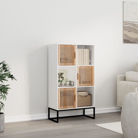 vidaXL Highboard Weiß 70x35x125 cm Holzwerkstoff