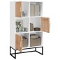 vidaXL Highboard Weiß 70x35x125 cm Holzwerkstoff vidaXL Highboard Weiß 70x35x125 cm Holzwerkstoff