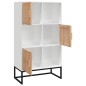 vidaXL Highboard Weiß 70x35x125 cm Holzwerkstoff vidaXL Highboard Weiß 70x35x125 cm Holzwerkstoff