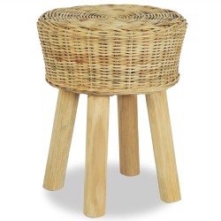 vidaXL Barhocker Natur Rattan 