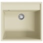 vidaXL Küchenspüle mit Überlauf Beige Granit vidaXL Küchenspüle mit Überlauf Beige Granit
