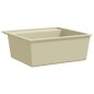 vidaXL Küchenspüle mit Überlauf Beige Granit vidaXL Küchenspüle mit Überlauf Beige Granit