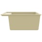 vidaXL Küchenspüle mit Überlauf Beige Granit vidaXL Küchenspüle mit Überlauf Beige Granit