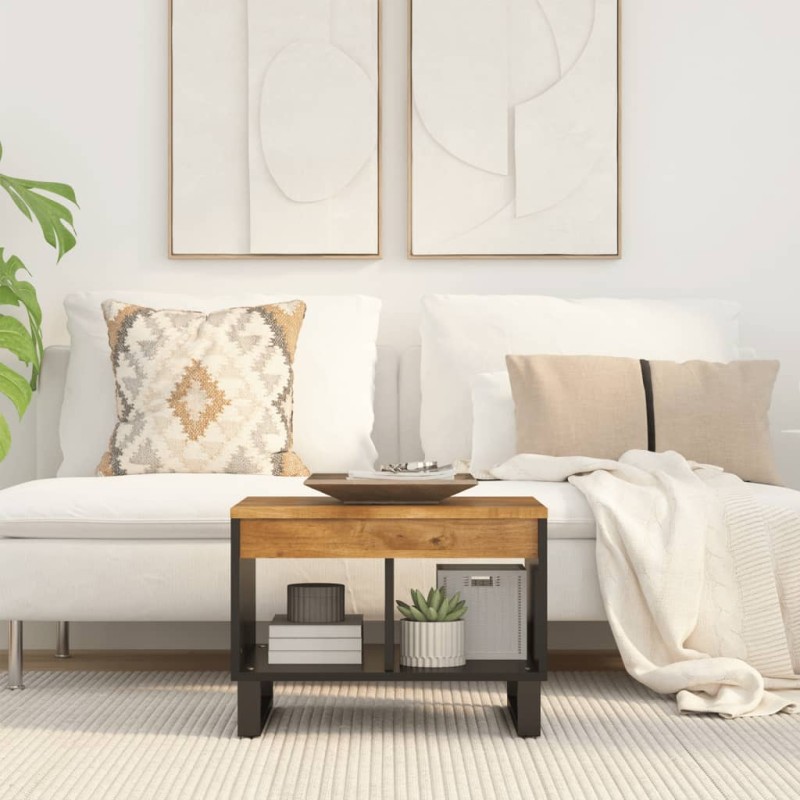 vidaXL Couchtisch 55x50x40 cm Massivholz Mango vidaXL Couchtisch 55x50x40 cm Massivholz Mango
