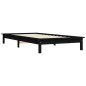vidaXL Massivholzbett Schwarz 90x190 cm Kiefer vidaXL Massivholzbett Schwarz 90x190 cm Kiefer