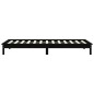 vidaXL Massivholzbett Schwarz 90x190 cm Kiefer vidaXL Massivholzbett Schwarz 90x190 cm Kiefer