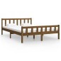 vidaXL Massivholzbett Honigbraun 150x200 cm vidaXL Massivholzbett Honigbraun 150x200 cm