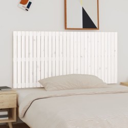 vidaXL Wand-Kopfteil Weiß 185x3x90 cm Massivholz Kiefer
