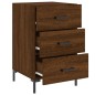 vidaXL Nachttisch Braun Eichen-Optik 40x40x66 cm Holzwerkstoff vidaXL Nachttisch Braun Eichen-Optik 40x40x66 cm Holzwerkstoff
