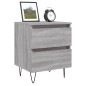 vidaXL Nachttische 2 Stk. Grau Sonoma 40x35x50 cm Holzwerkstoff vidaXL Nachttische 2 Stk. Grau Sonoma 40x35x50 cm Holzwerkstoff