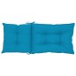 Gartenstuhlauflagen für Hochlehner 2 Stk. Blau 120x50x7cm Stoff Gartenstuhlauflagen für Hochlehner 2 Stk. Blau 120x50x7cm Stoff
