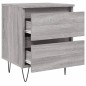 vidaXL Nachttische 2 Stk. Grau Sonoma 40x35x50 cm Holzwerkstoff vidaXL Nachttische 2 Stk. Grau Sonoma 40x35x50 cm Holzwerkstoff