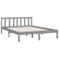vidaXL Massivholzbett Grau Kiefer 120x190 cm vidaXL Massivholzbett Grau Kiefer 120x190 cm