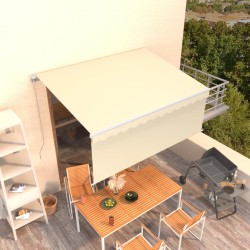 vidaXL Gelenkarmmarkise mit Rollo 3,5x2,5 m Creme  