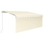 vidaXL Gelenkarmmarkise mit Rollo 3,5x2,5 m Creme vidaXL Gelenkarmmarkise mit Rollo 3,5x2,5 m Creme