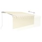 vidaXL Gelenkarmmarkise mit Rollo 3,5x2,5 m Creme vidaXL Gelenkarmmarkise mit Rollo 3,5x2,5 m Creme