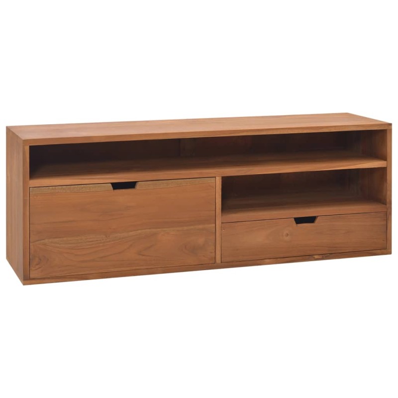 vidaXL TV-Schrank 110x30x40 cm Teak Massivholz vidaXL TV-Schrank 110x30x40 cm Teak Massivholz