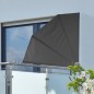 HI Balkonfächer 1,2 ×1,2 m Schwarz Polyester HI Balkonfächer 1,2 ×1,2 m Schwarz Polyester