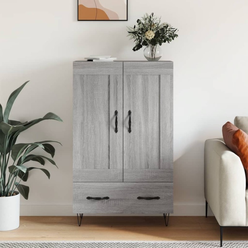 vidaXL Highboard Grau Sonoma 69,5x31x115 cm Holzwerkstoff vidaXL Highboard Grau Sonoma 69,5x31x115 cm Holzwerkstoff