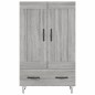 vidaXL Highboard Grau Sonoma 69,5x31x115 cm Holzwerkstoff vidaXL Highboard Grau Sonoma 69,5x31x115 cm Holzwerkstoff