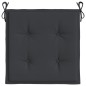 Gartenstuhl-Kissen 6 Stk. Schwarz 50x50x3 cm Oxford-Gewebe Gartenstuhl-Kissen 6 Stk. Schwarz 50x50x3 cm Oxford-Gewebe