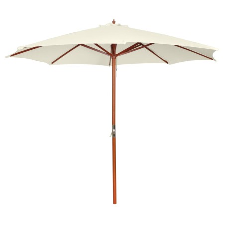 vidaXL Sonnenschirm 300 x 258 cm Sandweiß