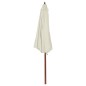 vidaXL Sonnenschirm 300 x 258 cm Sandweiß vidaXL Sonnenschirm 300 x 258 cm Sandweiß