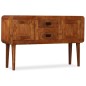 vidaXL Sideboard Massivholz mit Honigfarbenem Finish 120x30x75 cm vidaXL Sideboard Massivholz mit Honigfarbenem Finish 120x30x75 cm