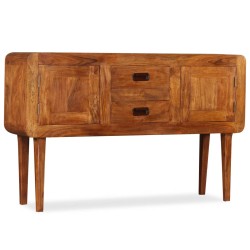 vidaXL Sideboard Massivholz mit Honigfarbenem Finish 120x30x75 cm