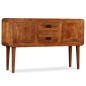vidaXL Sideboard Massivholz mit Honigfarbenem Finish 120x30x75 cm vidaXL Sideboard Massivholz mit Honigfarbenem Finish 120x30x75 cm