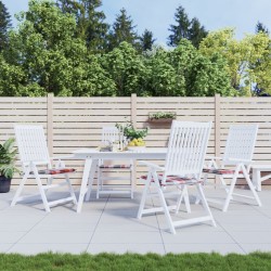 vidaXL Gartenstuhl-Kissen 4Stk. Rot Karomuster 50x50x3cm Oxford-Gewebe