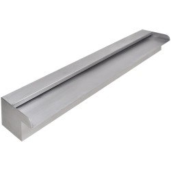 vidaXL Pool-Wasserfall Fontäne Rechteckig Edelstahl 90 cm 