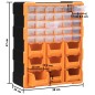 vidaXL Multi-Schubladen-Organizer mit 39 Schubladen 38x16x47 cm vidaXL Multi-Schubladen-Organizer mit 39 Schubladen 38x16x47 cm