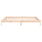 vidaXL Massivholzbett mit LEDs 160x200 cm vidaXL Massivholzbett mit LEDs 160x200 cm