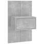 vidaXL Wand-Nachttische 2 Stk. Betongrau vidaXL Wand-Nachttische 2 Stk. Betongrau