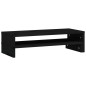 vidaXL Monitorständer Schwarz (52-101)x22x14 cm Massivholz Kiefer vidaXL Monitorständer Schwarz (52-101)x22x14 cm Massivholz Kiefer